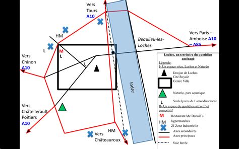 Histoire Géographie de St Denis cours et documents Croquis espace de