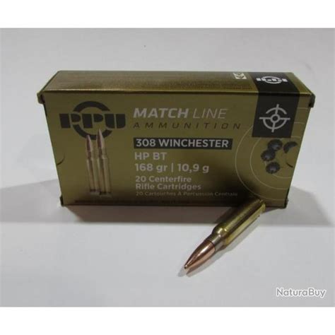 5 Boites Neuve De 20 Cartouches De Calibre 308 Winchester Partizan 168 Grains Bthp Match