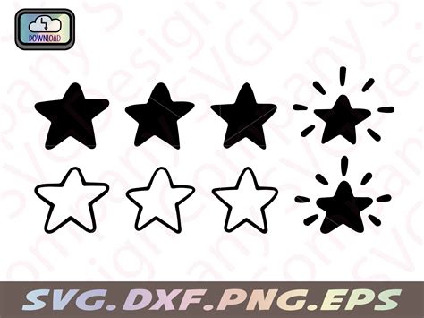 Star Svg Bundle Rounded Star Svg Bundle Doodle Star Svg Etsy Uk