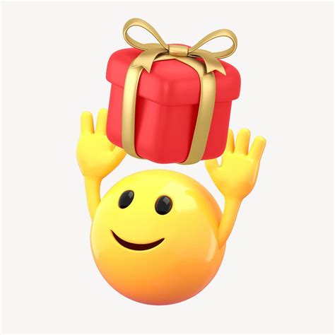 Present Box Emoji 3d Emoticon Free Photo Rawpixel