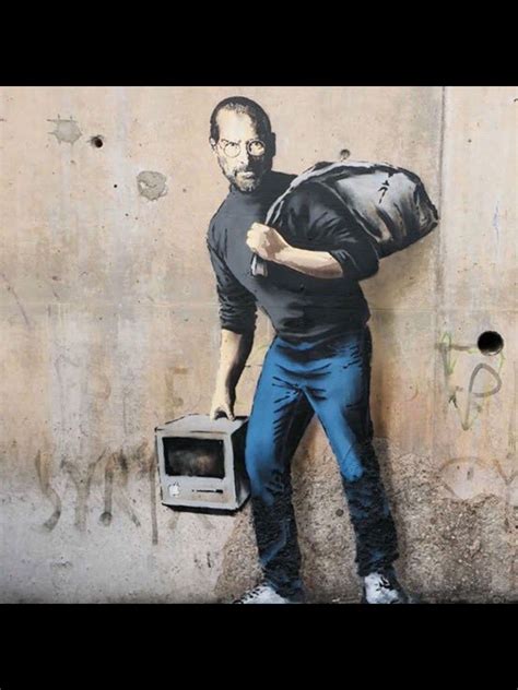 Steve Jobs The Son Of A Migrant From Syria Banksy Prints Banksy