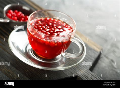 Hot Cranberry Drink Stock Photo Alamy