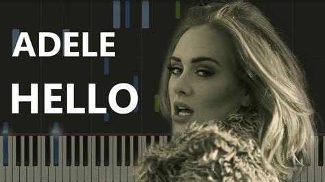 Adele Hello НОТЫ MIDI КАРАОКЕ PIANO COVER YouTube