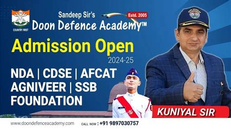 Sandeep Sirs Doon Defence Academy Foundation Course Admission Open