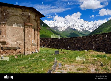 Georgia Upper Svaneti Zemo Svaneti Village Of Ushguli Listed As