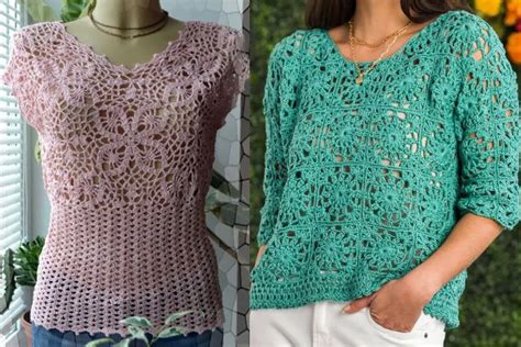 Blusas de Crochê para Iniciantes Gráficos