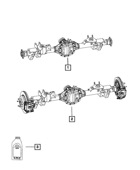 Jeep Gladiator Rear Complete Axle Assembly Ah Mopar