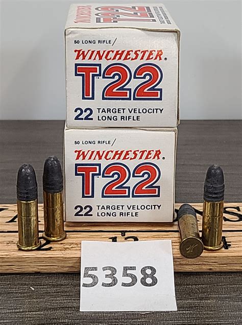 AMMO: 100X COLLECTORS WIN 22 LR - T22 TARGET VELOCITY
