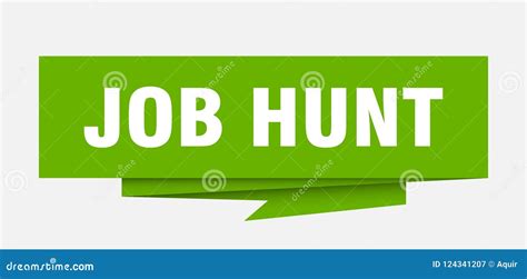 Job Hunt Stock Vector Illustration Of Square Sign 124341207