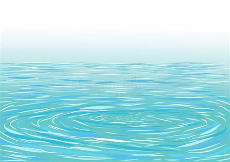 Blue Ripple Water Surface Stock Vector Illustration Of Ripple