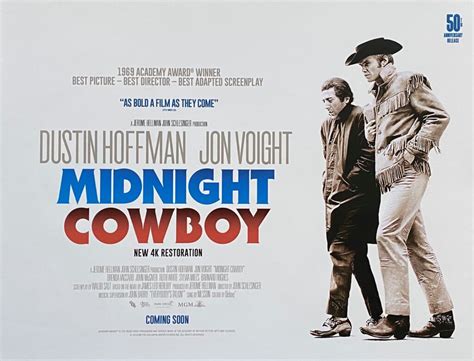 Original Midnight Cowboy Movie Poster Jon Voight Dustin Hoffman