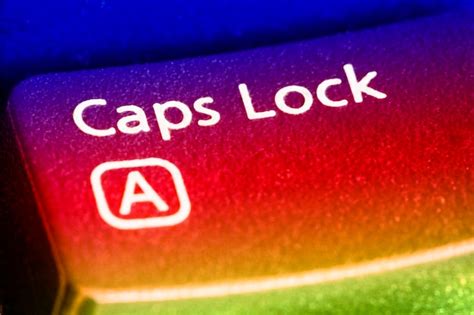 premium photo caps lock key