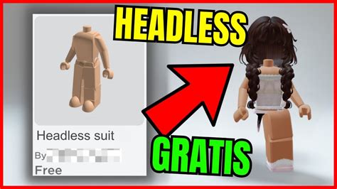 Como SER HEADLESS En ROBLOX GRATIS How To Be HEADLESS IN ROBLOX YouTube