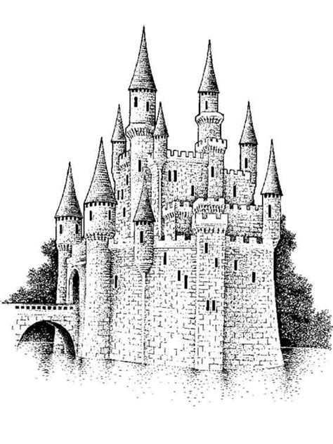 Coloriage Chateau 62270 Bâtiments et Architecture Dessin à