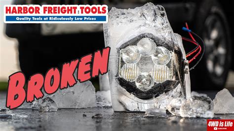 Harbor Freight Roadshock Edge Led Light How Tough Is It Youtube