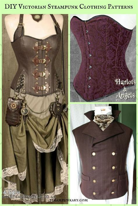 Unique Diy Victorian Steampunk Clothing Patterns Harlots And Angels