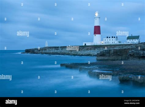 Portland Bill Lighthouse Isle Of Portland Dorset England Stock Photo