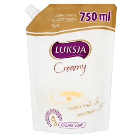 Luksja Creamy Cotton Milk Provitamin B5 Kremowe Mydło w Płynie 750ML