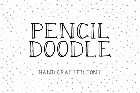 Pencil Doodle (Font) | Doodle fonts, Doodles, Lettering