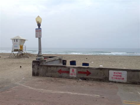 Morning Boardwalk Mission Beach Pacific Ocean Boardwalk Bay San Diego