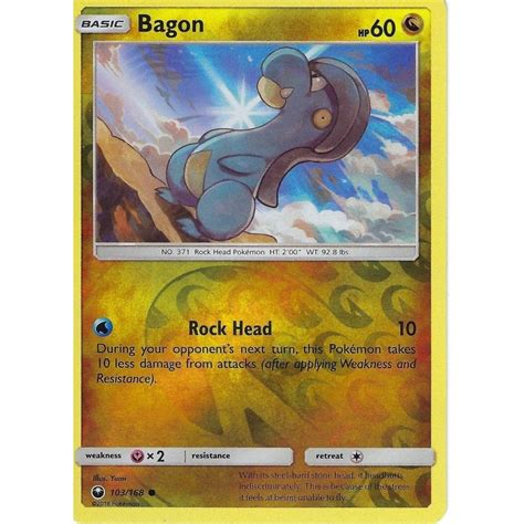 Pokemon Trading Card Game Bagon Reverse Holo Sm Celestial