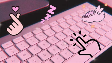 Asmr Typing On Keyboard Kawaii Nails Aesthetically Pleasing No