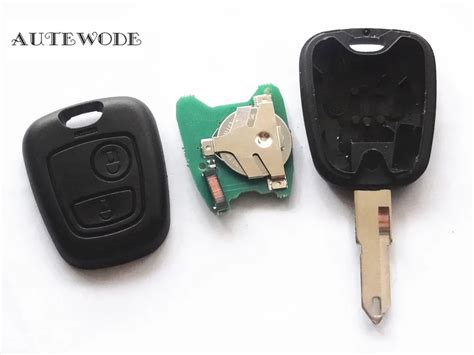 AUTEWODE Remote Key Shell Fit Or PEUGEOT 2 Button 206 205 405 Remote