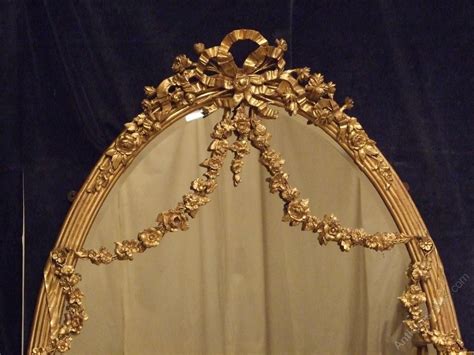 Antiques Atlas Large Antique Gilt Oval Wall Mirror C As A