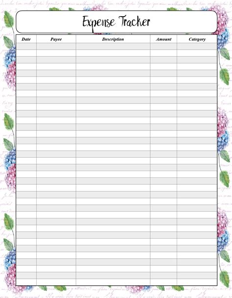 Free Budgeting Printables Expense Tracker Budget And Goal Setting