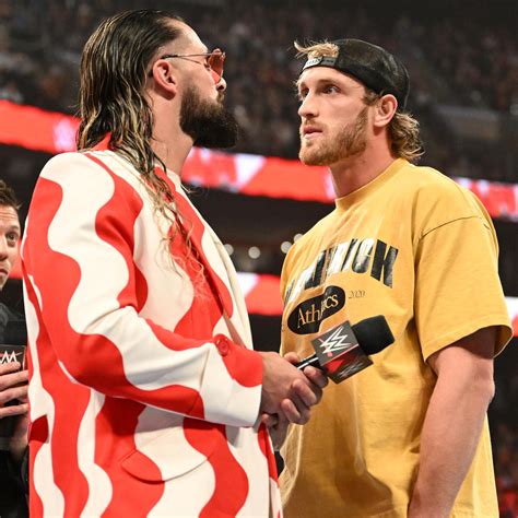 Seth Freaking Rollins And Logan Paul Raw March Wwe Photo