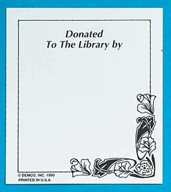 Book Plate For Donations Book Plates Best Books To Read Donate Books