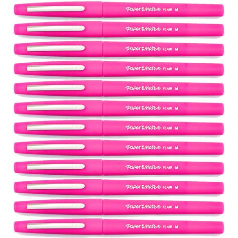 Paper Mate Flair Felt Tip Pens Medium Point Mm Pack Pink