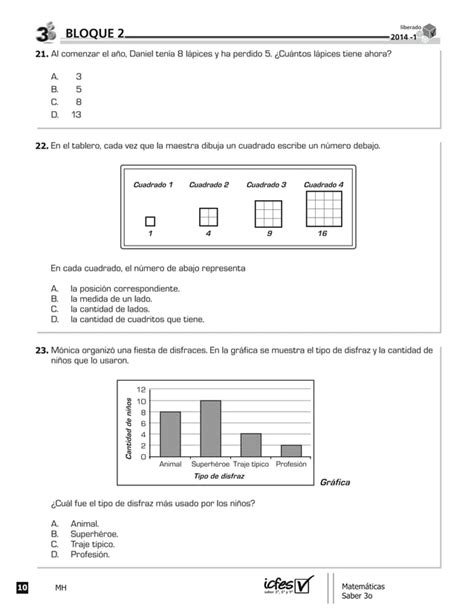 Prueba Saber Matematicas Pdf