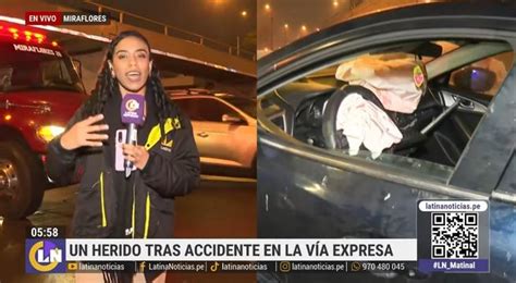 Miraflores Trágico Accidente Deja Un Herido En Plena Vía Expresa