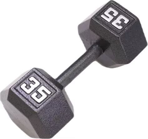 Buy Online Here 35 Lb Pound Dumbbell Single Cast Iron Hex Weights 35