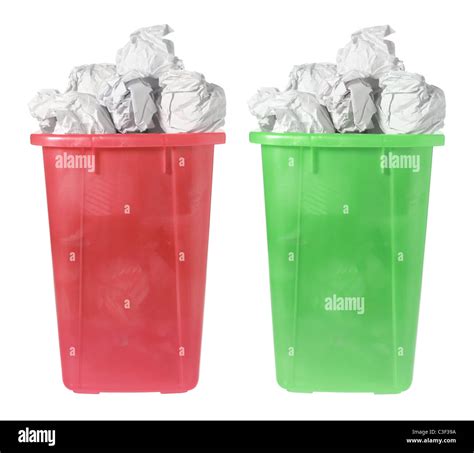 Waste Paper Bins Stock Photo Alamy