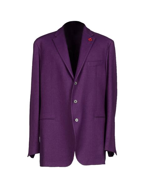 Lyst Lardini Blazer In Purple For Men