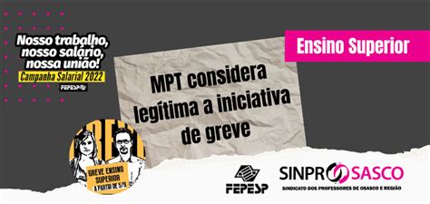 Ensino Superior Mpt Considera Leg Tima A Iniciativa De Greve