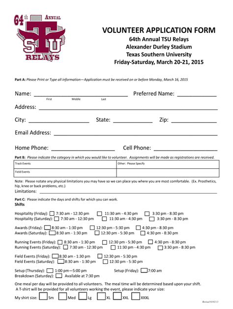 Fillable Online Th Annual Tsu Relays Fax Email Print Pdffiller