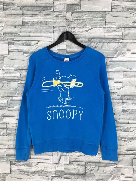 Snoopy Joe Cool Sweater Medium Ladies Vintage 90er Peanuts Etsy