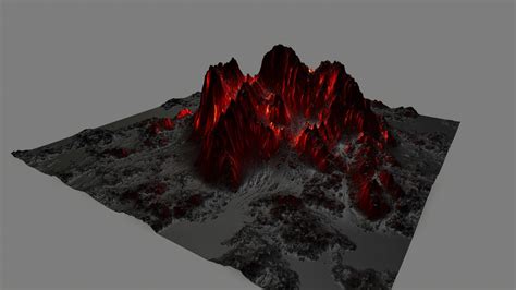 ArtStation - lava mountain | Resources