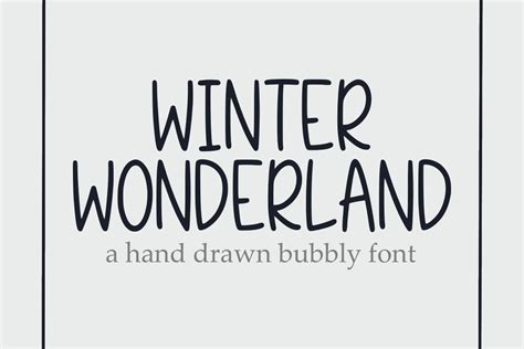 Winter Wonderland Font By Kewteepieshop · Creative Fabrica