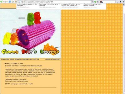 Gummybear - Xanga Layouts - CreateBlog