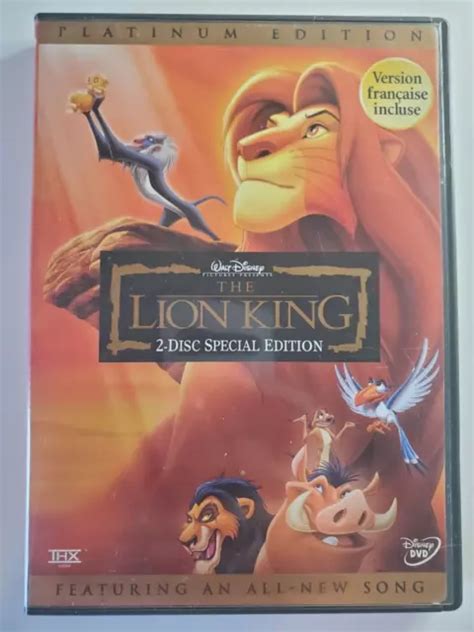 The Lion King Disc Special Edition Dvd Walt Disney Platinum Edition