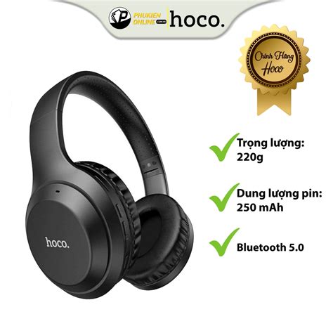 Tai Nghe Không Dây Chụp Tai Bluetooth V50 Hoco W30 Floveme