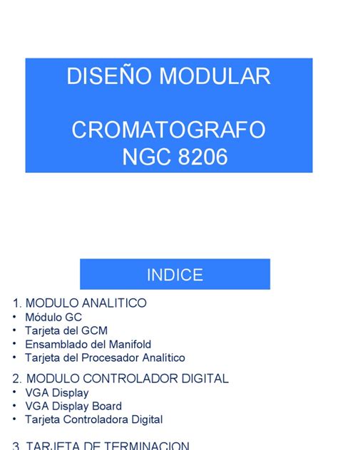 Diseño Modular Del Ngc 8206 Pdf Gases Agua