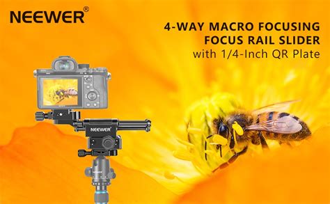 Amazon Neewer Pro 4 Way Macro Focusing Focus Rail Slider With 1 4