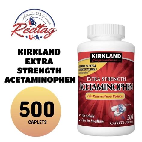 Kirkland Signature Extra Strength Acetaminophen Pain Relievers Lazada PH