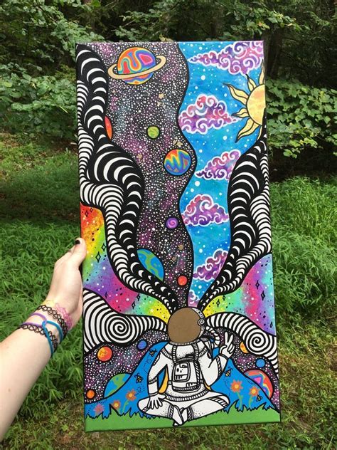 My Favorite One Of Trippydraws S Art Piece Hippie Painting Trippy