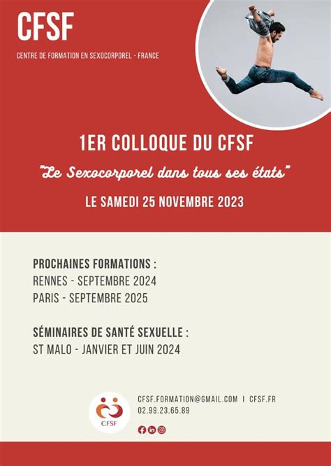 1er Colloque 25 Novembre 2023 Cfsf